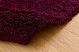 Luxury Burgundy Plush Twilight Shaggy Rug (39001-1144) - Rugs Direct