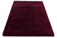 Luxury Burgundy Plush Twilight Shaggy Rug (39001-1144) - Rugs Direct
