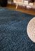 Textured Navy Blue Solid Plain Twilight Shaggy Rug (39001-5544) - Rugs Direct
