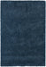 Textured Navy Blue Solid Plain Twilight Shaggy Rug (39001-5544) - Rugs Direct