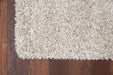 Twilight Shaggy Linen and White Colour Rug - Rugs Direct
