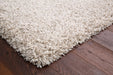 Twilight Shaggy Linen and White Colour Rug - Rugs Direct