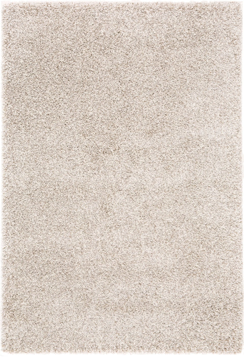 Twilight Shaggy Linen and White Colour Rug - Rugs Direct