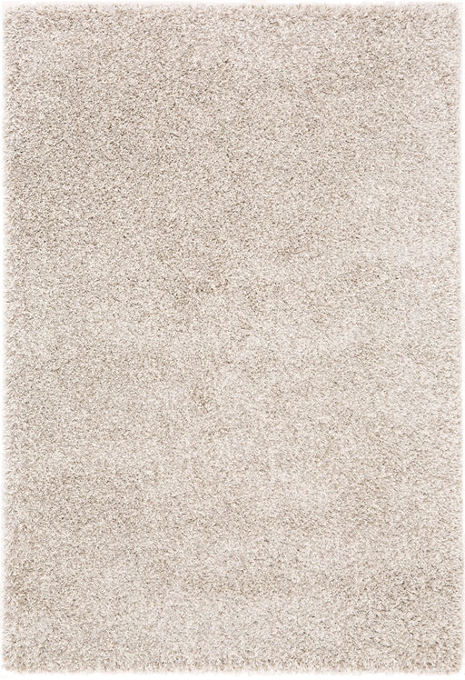 Twilight Shaggy Linen and White Colour Rug - Rugs Direct