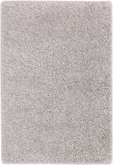 Twilight Pearl Silver Ivory Mix Shaggy Rug - Rugs Direct