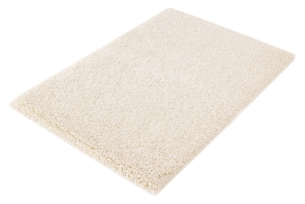 Twilight Shaggy Chalk White Colour Rug - Rugs Direct