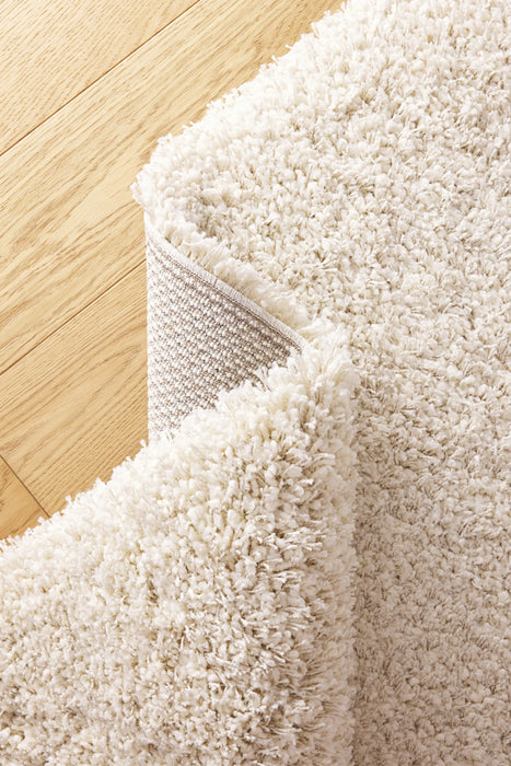 Twilight Shaggy Chalk White Colour Rug - Rugs Direct