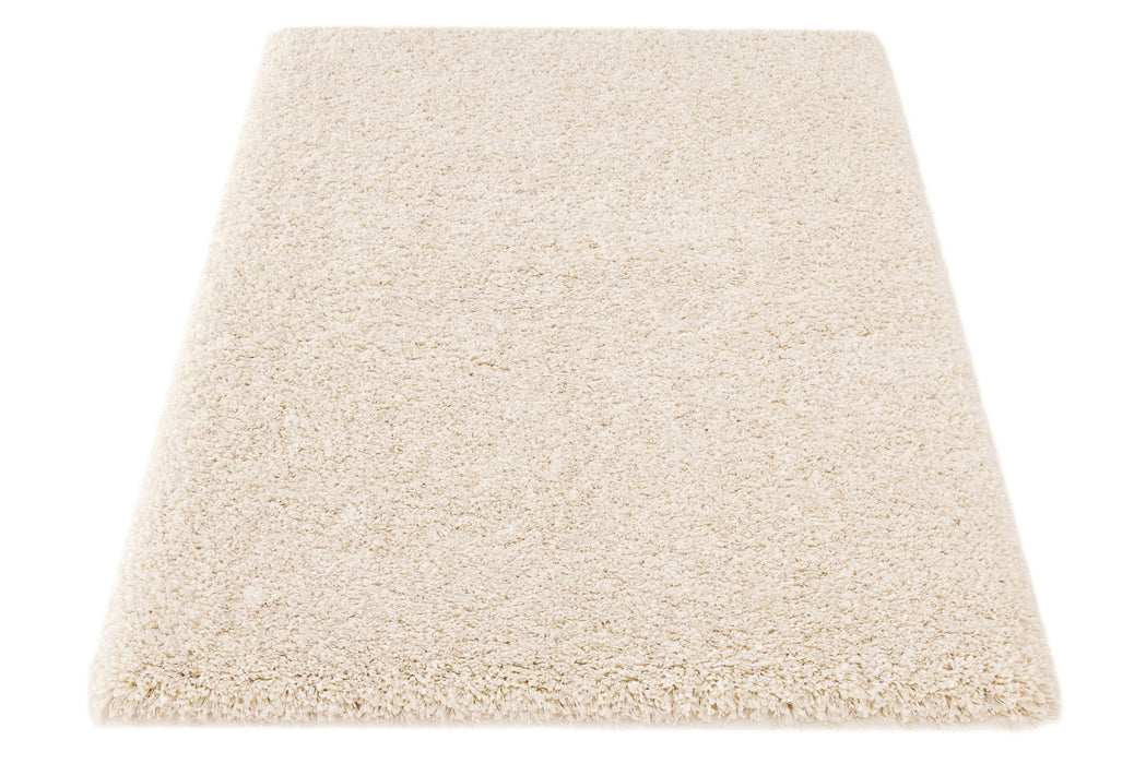 Twilight Shaggy Chalk White Colour Rug - Rugs Direct