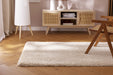 Twilight Shaggy Chalk White Colour Rug - Rugs Direct