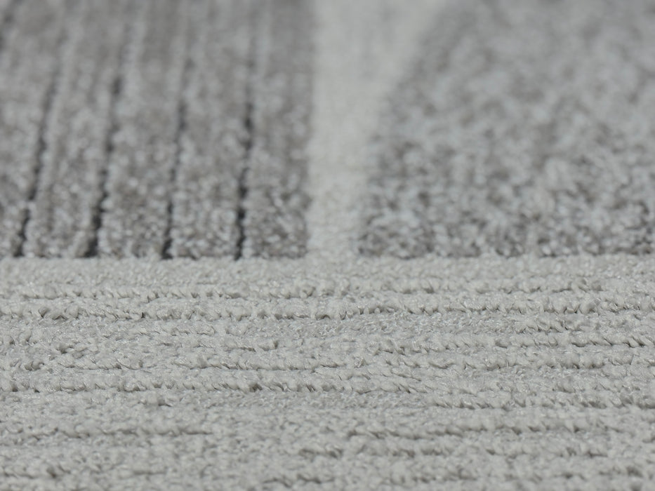 Abstract Geometric Pattern Valentino Oval  Rug (46002-6171) Size: 160 x 230cm - Rugs Direct