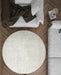 Modern Luxurious Textured Trentino Ivory Round Rug (41003-6161) Size: 200 x 200cm- Rugs Direct