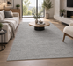 Luxurious Grey Textured Trentino Rug (41016-2121) Size: 120 x 170cm- Rugs Direct NZ