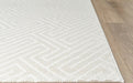 Luxurious Geometric Ivory Textured Trentino Rug- rugs Direct