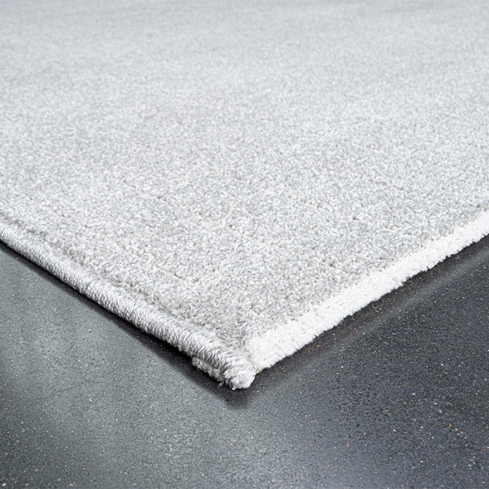 Luxurious Grey Grid Pattern Textured Trentino Rug (41056-2161) Size: 300 x 400cm- Rugs Direct