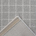 Luxurious Grey Grid Pattern Textured Trentino Rug (41056-2161) Size: 300 x 400cm- Rugs Direct