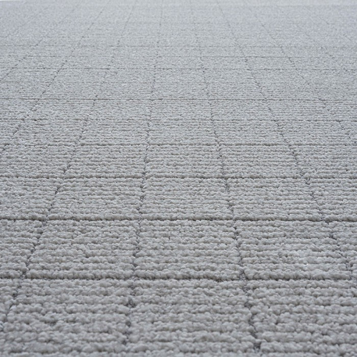 Luxurious Textured Grid Pattern Trentino Rug (41056-6121) Size: 240 x 340cm- Rugs Direct
