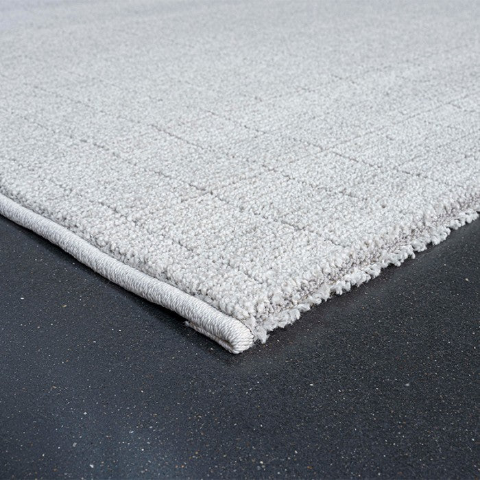 Luxurious Textured Grid Pattern Trentino Rug (41056-6121) Size: 240 x 340cm- Rugs Direct