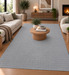 Luxurious Textured Grid Pattern Trentino Rug (41056-6121) Size: 240 x 340cm- Rugs Direct NZ