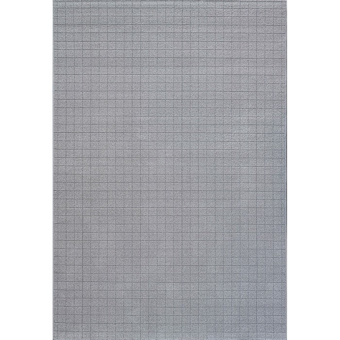 Luxurious Textured Grid Pattern Trentino Rug (41056-6121) — Rugs Direct