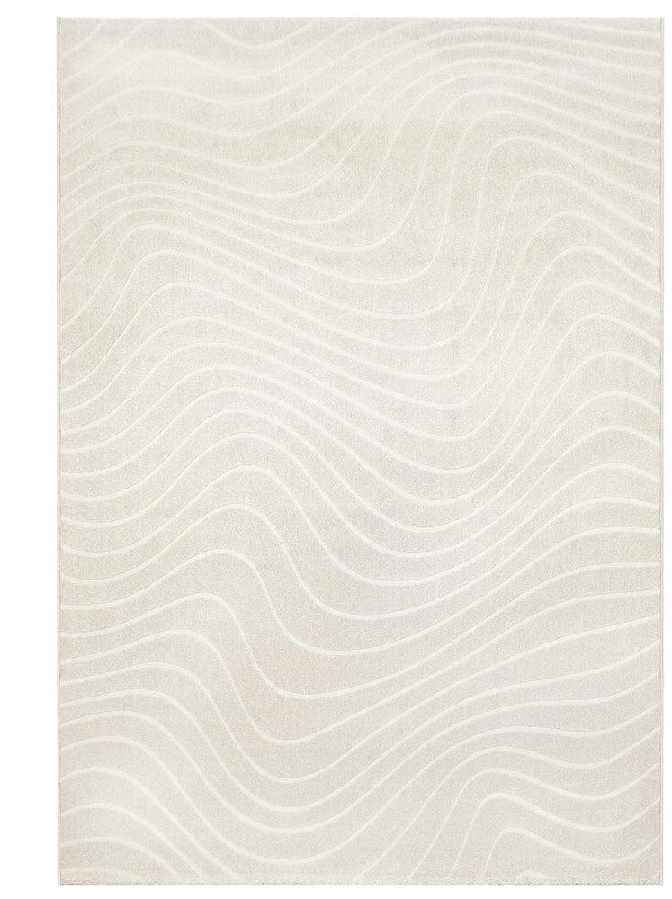 Contemporary Wavy Design Textured Trentino Rug — Rugs Direct