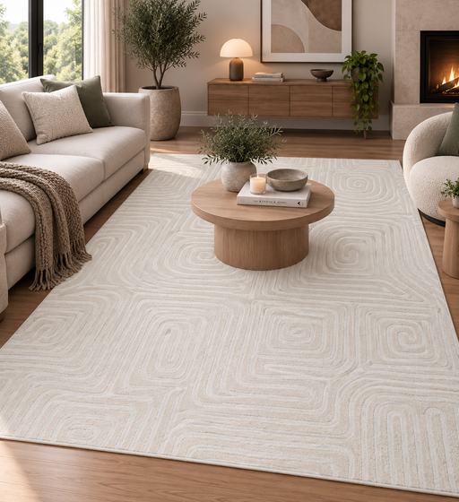 Modern Luxurious Textured Trentino Rug (41084-6161) Size: 160 x 230cm- Rugs Direct NZ