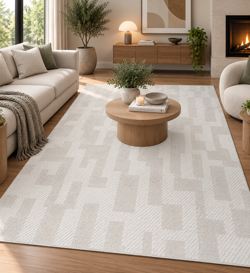 Modern Luxurious Textured Trentino Rug (41086-6161) Size: 160 x 230cm- Rugs Direct NZ