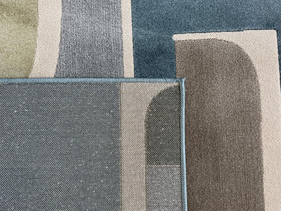 Retro Geometric Design Milano Rug (978011-6242) Size: 160 x 230cm - Rugs Direct