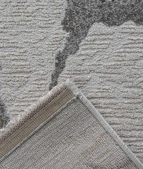 Abstract Design Ivory & Gold Valentino Rug Size: 160 x 230cm-Rugs Direct