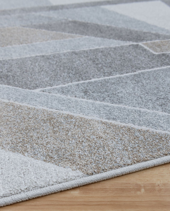 Abstract Geometric Pattern Valentino Rug Size: 120 x 170cm (46033-6191) - Rugs Direct