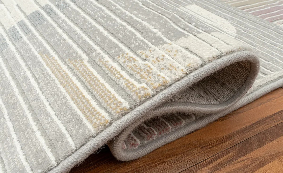 Canyon Mastercraft Abstract Geometric Design Rug (52093-6424) Size: 200 x 290cm- Rugs Direct