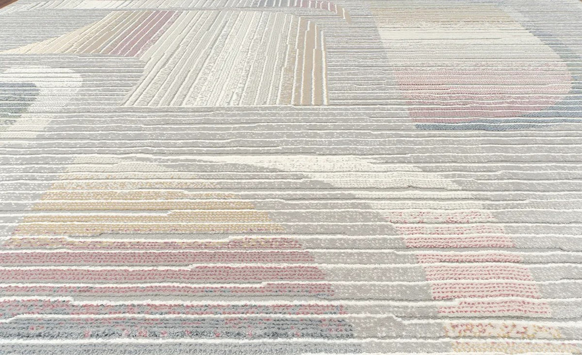 Canyon Mastercraft Abstract Geometric Design Rug (52093-6424) Size: 200 x 290cm- Rugs Direct