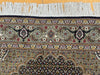 Persian Hand Knotted Tabriz Wool and Silk Mahi Design Rug- Rugs Direct 