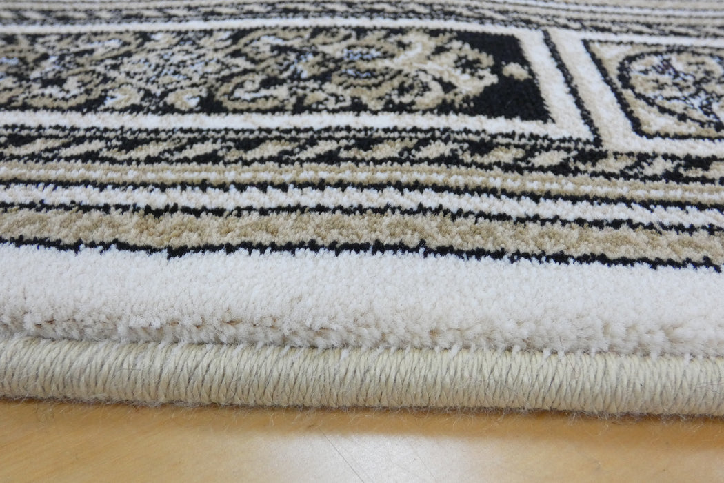 Da Vinci Traditional Medallion Border Hallway Runner 80cm Wide x Cut to Order (57801-6223)-Rugs Direct 
