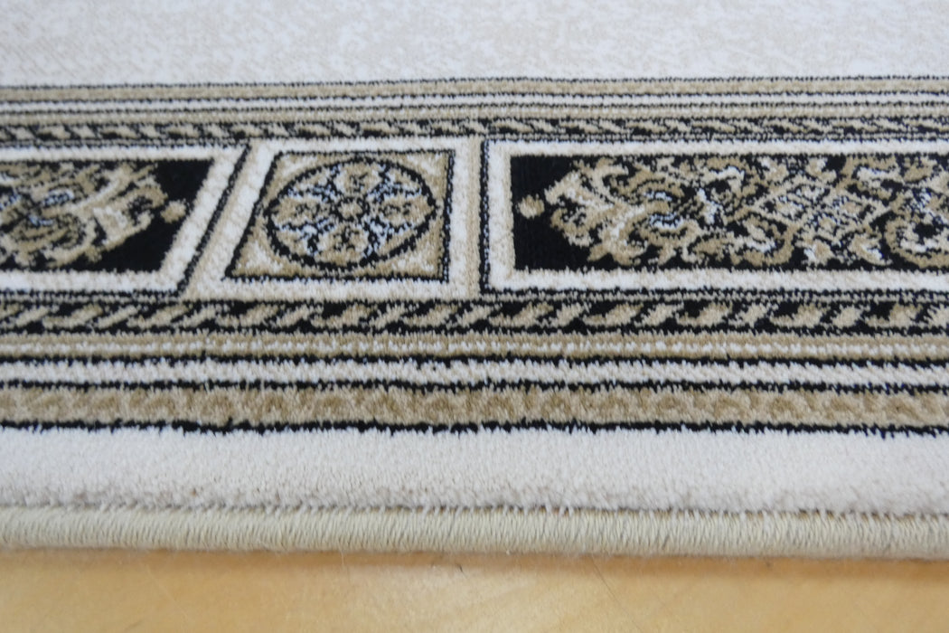 Da Vinci Traditional Medallion Border Hallway Runner 80cm Wide x Cut to Order (57801-6223)-Rugs Direct 