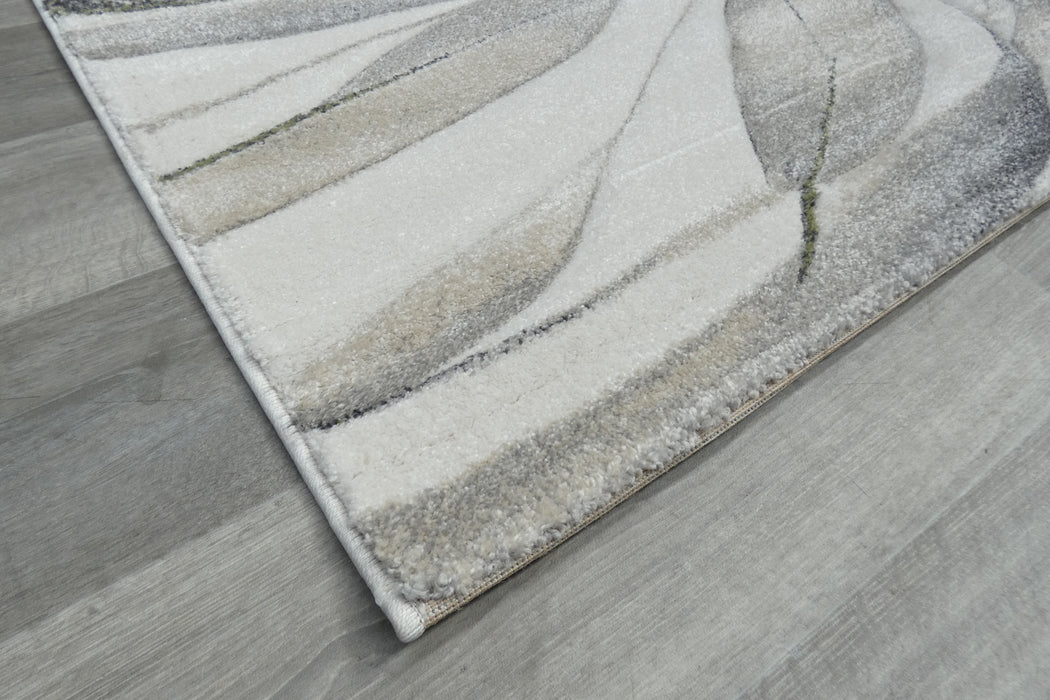 Willow Leaf Modern Botanical Abstract Aroha Rug- Rugs Direct 