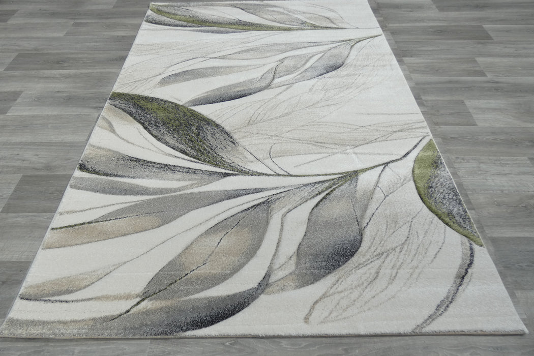 Willow Leaf Modern Botanical Abstract Aroha Rug- Rugs Direct 