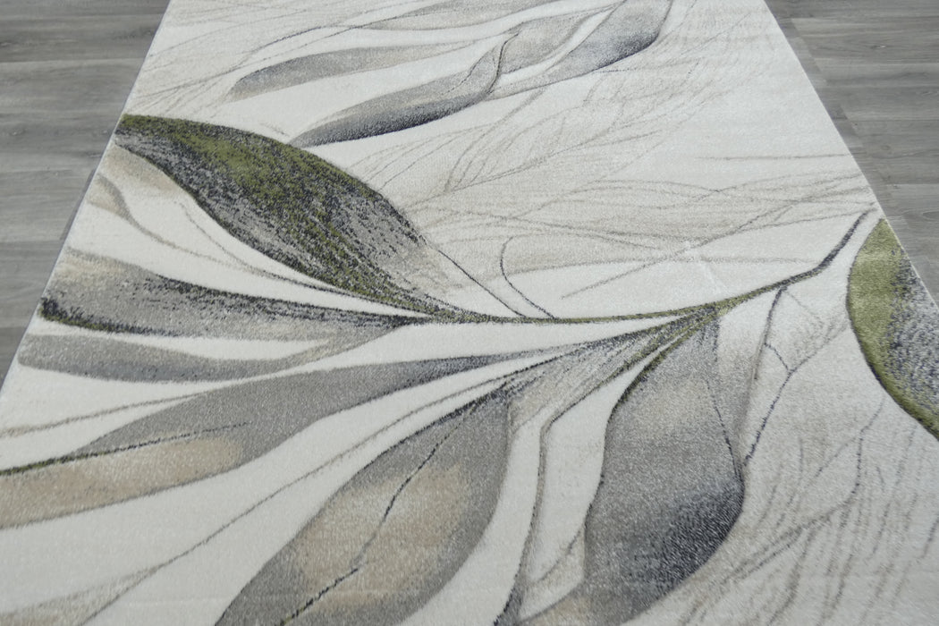 Willow Leaf Modern Botanical Abstract Aroha Rug- Rugs Direct 