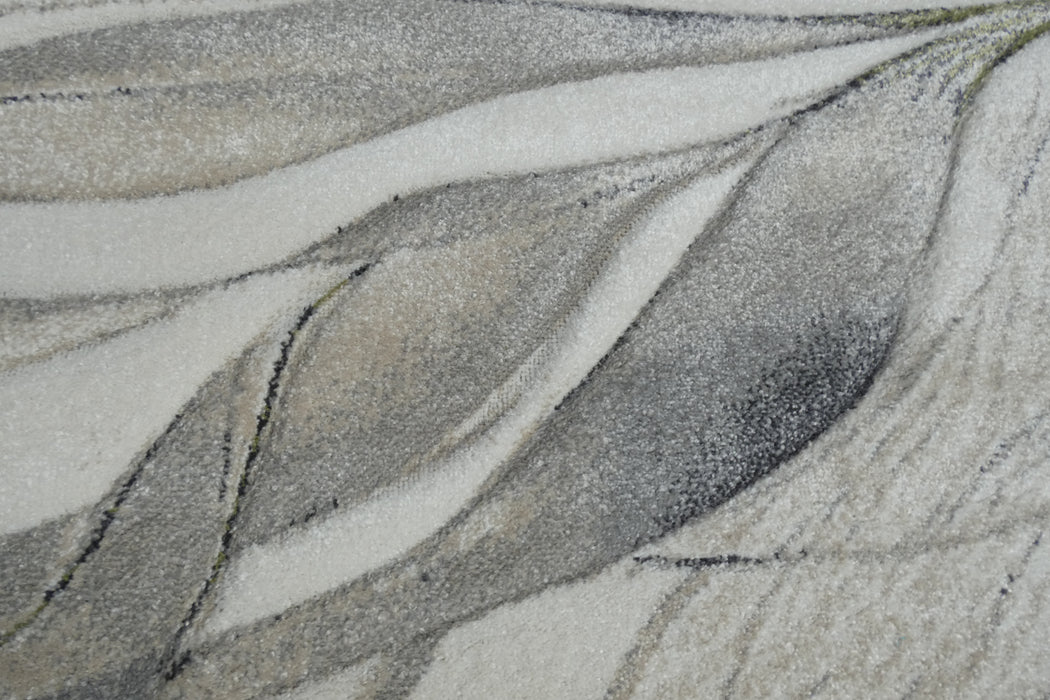 Willow Leaf Modern Botanical Abstract Aroha Rug- Rugs Direct 