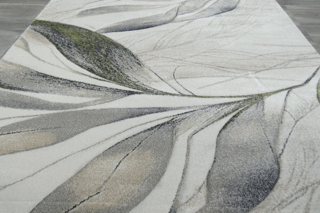 Willow Leaf Modern Botanical Abstract Aroha Rug- Rugs Direct 