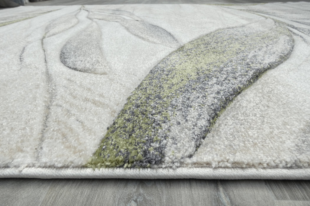Willow Leaf Modern Botanical Abstract Aroha Rug- Rugs Direct 
