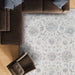 Vintage Floral Transitional Cream & Soft Blue Harmony Rug - Rugs Direct