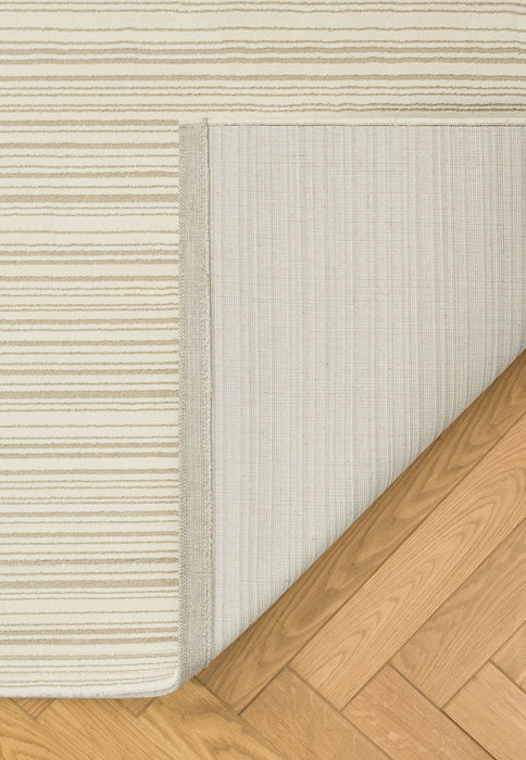 Textured Stripes Neutral Tones Harmony Rug (59012-6565) - Rugs Direct