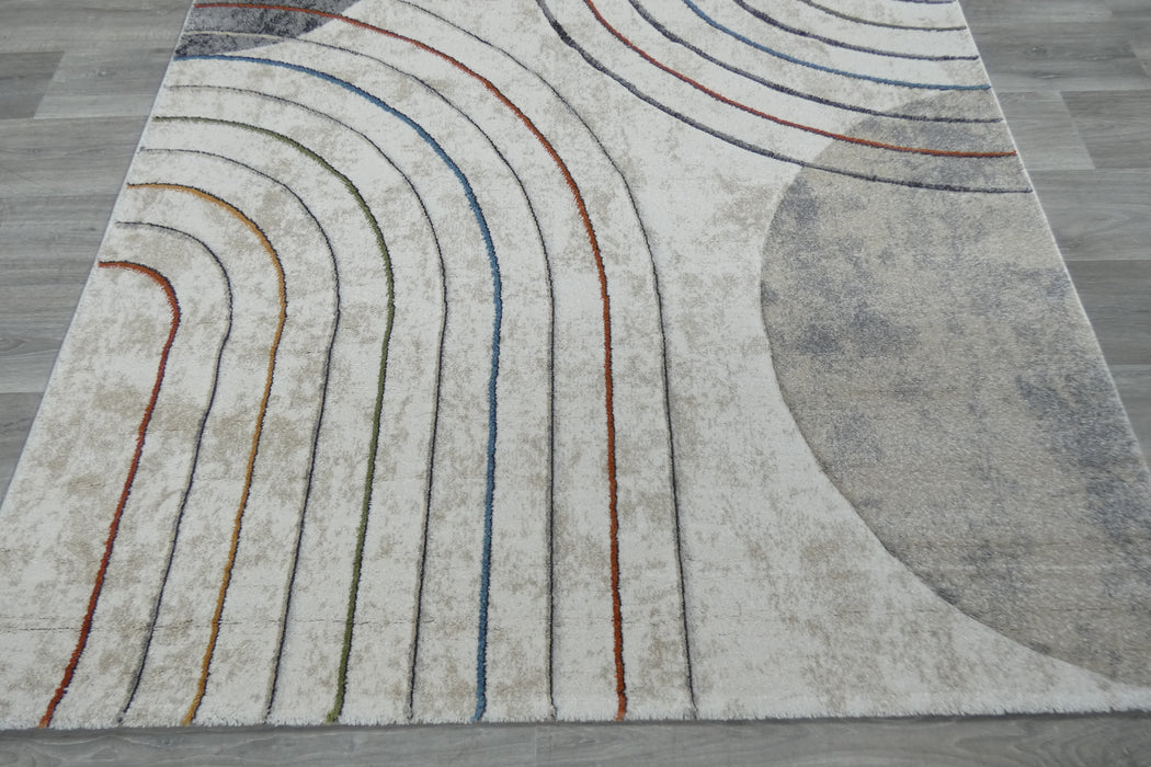 Retro Arch Modern Geometric Aroha Rug - Rugs Direct