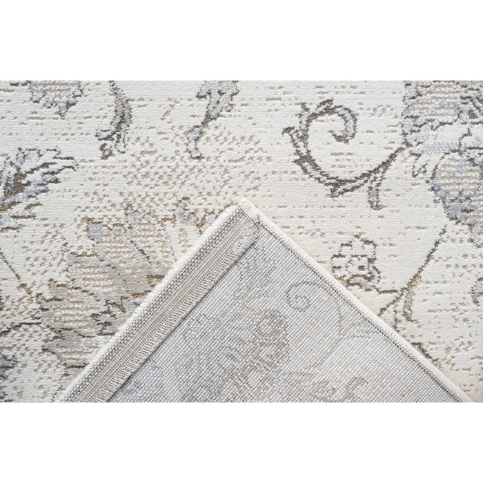Vintage Floral Transitional Cream & Soft Blue Harmony Rug - Rugs Direct