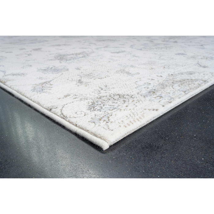Vintage Floral Transitional Cream & Soft Blue Harmony Rug - Rugs Direct