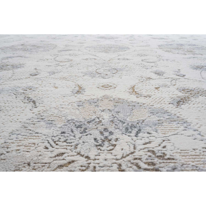 Vintage Floral Transitional Cream & Soft Blue Harmony Rug - Rugs Direct