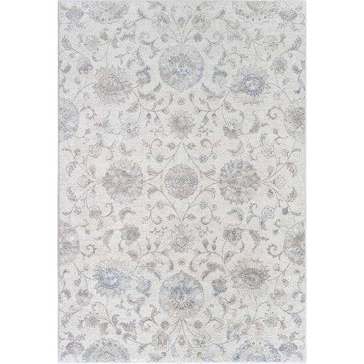 Vintage Floral Transitional Cream & Soft Blue Harmony Rug - Rugs Direct