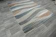Coastal Strata Layered Wave Multi-Tonal Aroha Rug- Rugs Direct 