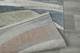 Coastal Strata Layered Wave Multi-Tonal Aroha Rug- Rugs Direct 