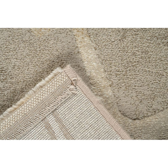 Aura Abstract Neutral Beige Modern Argentum Rug - Rugs Direct